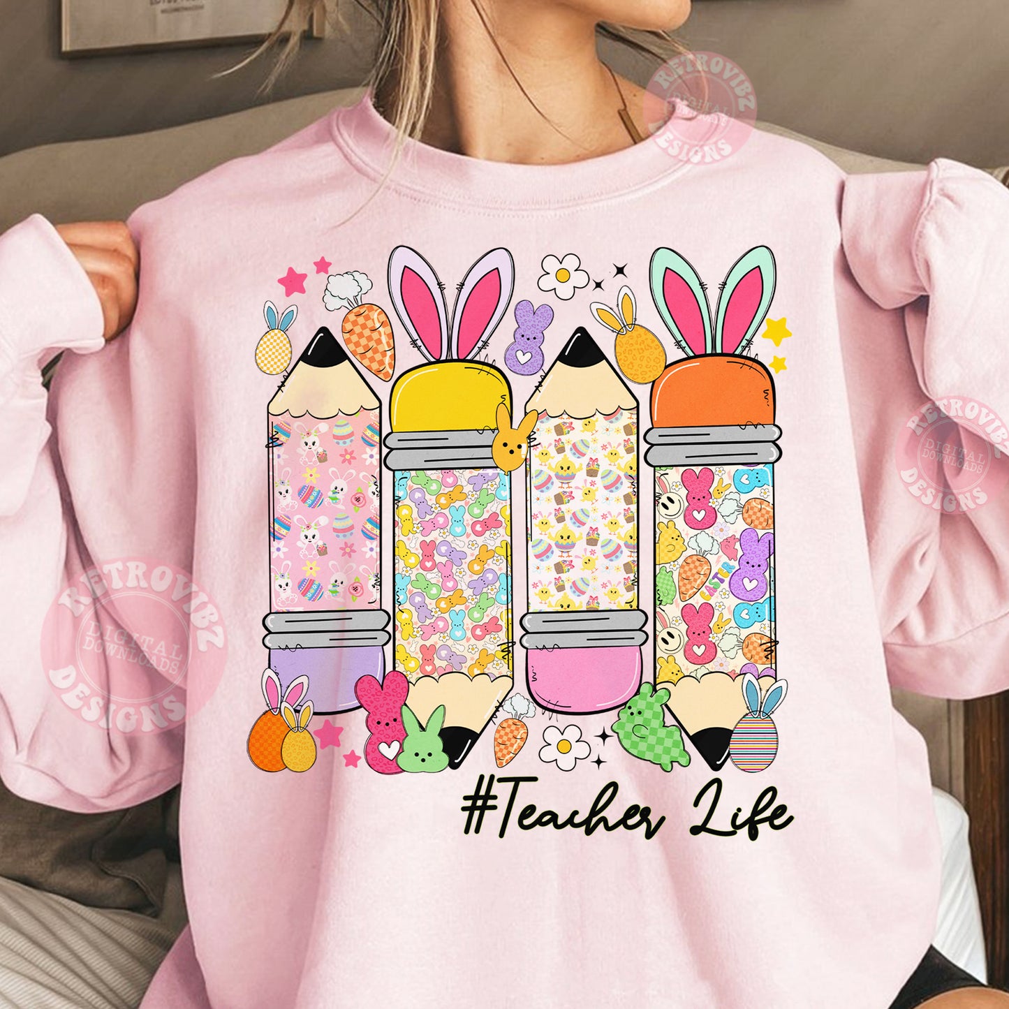 Teacher Easter Sublimation Design PNG Bundle - DIGITAL DOWNLOAD