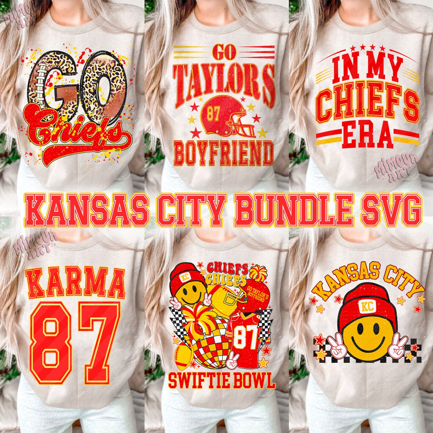 FREE Kansas City Team Clipart Bundle, PNG & SVG Cut Files for Cricut / Silhouette By RetrovibZ