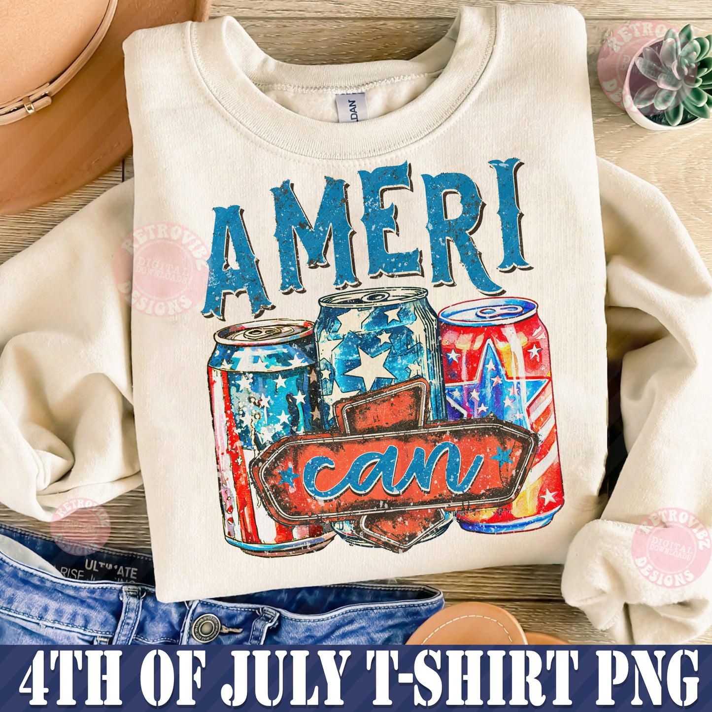 Ameri Can Png, America Png, 4th Of July Png, Independence day png, Patriotic png, USA Flag png, fourth of july Sublimation designs png