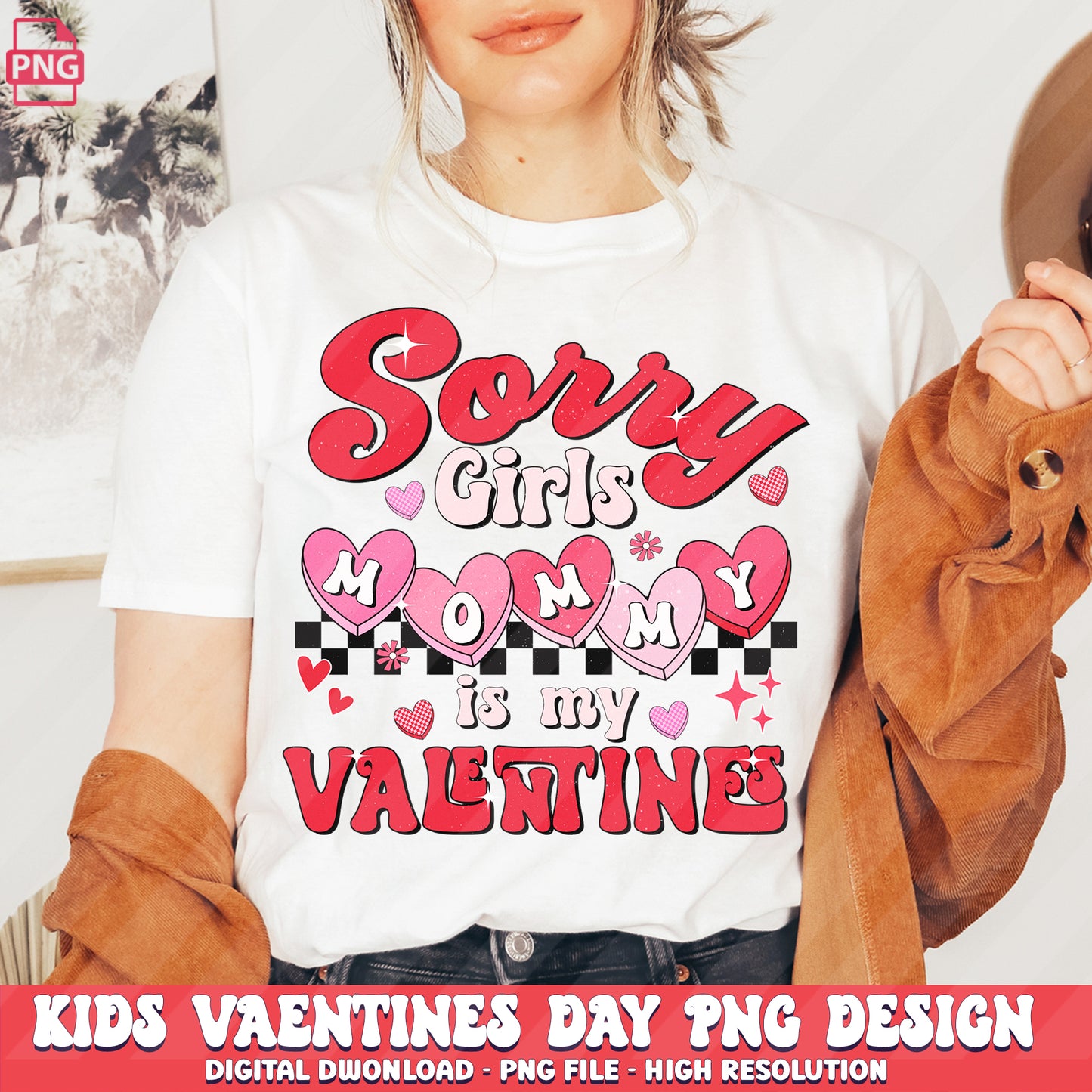 KIDS Valentine's Day Sublimation Designs PNG Bundle, Valentines day Kids T-shirt Bundle by RetrovibZ