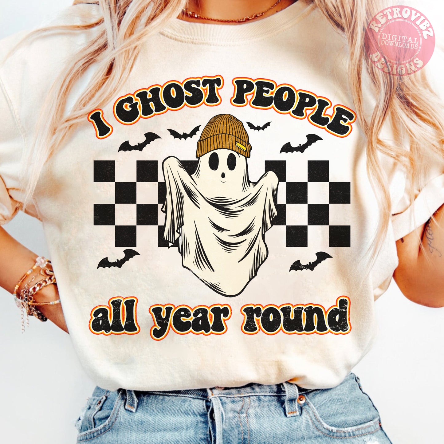 Retro Halloween Bundle PNG, Retro fall SVG, Groovy Halloween Sublimation Designs, Hippie Halloween png, Ghoul T-shirt, pumpkin png