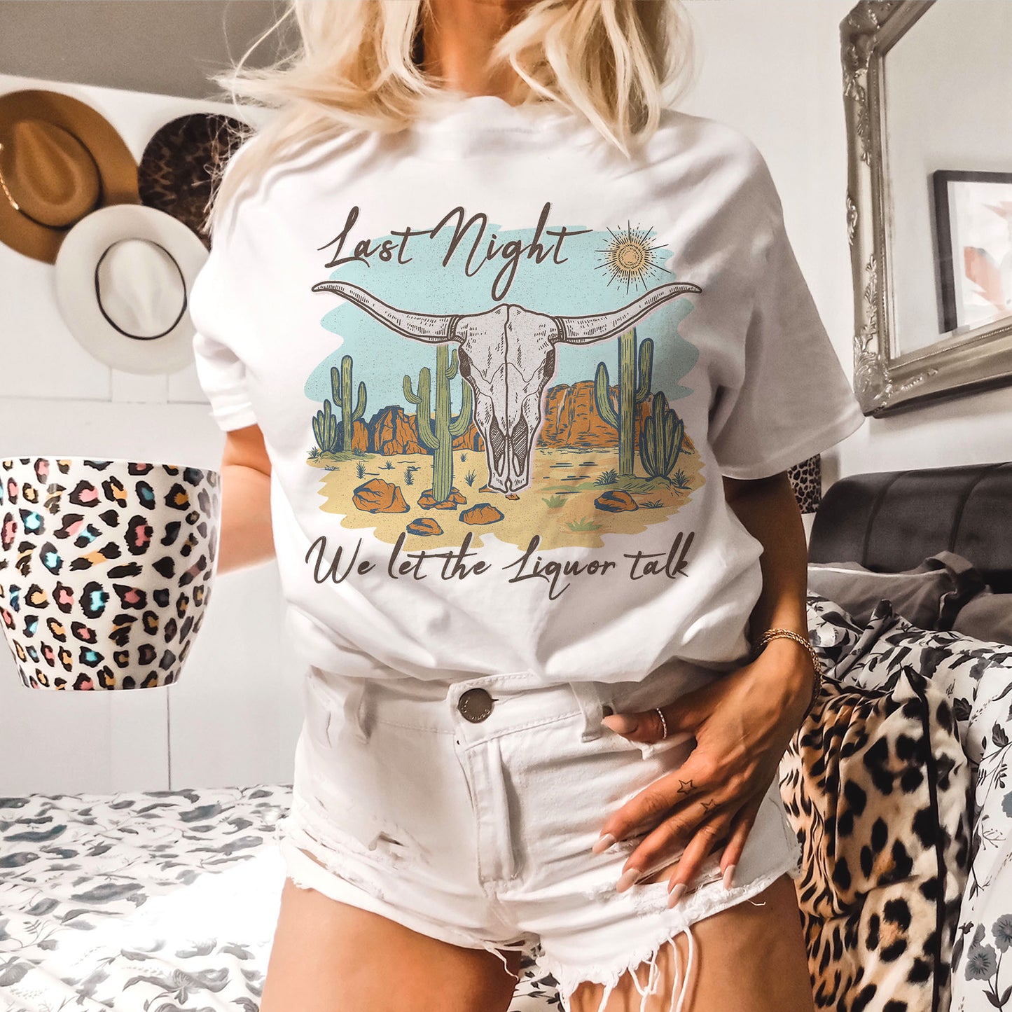 Last Night We Let The Liquor Talk | Desert png, Western Sublimation, Western Png, Retro Png, country Shirt Design, Sublimation Download