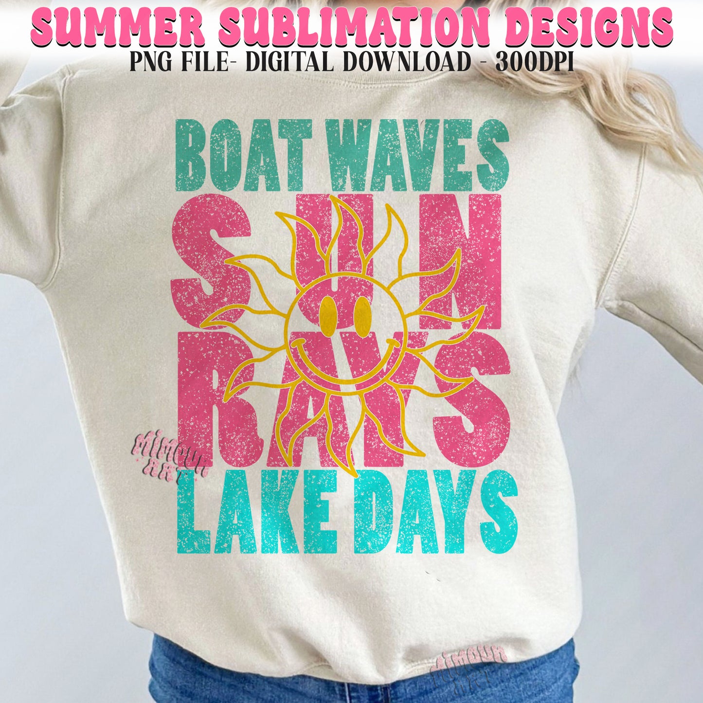 Boat Waves Sun Rays Lake Days PNG, Summer png, Summer Sublimation, Retro png, Sublimation Design, Beach Png, Lake days png, Hello Summer png