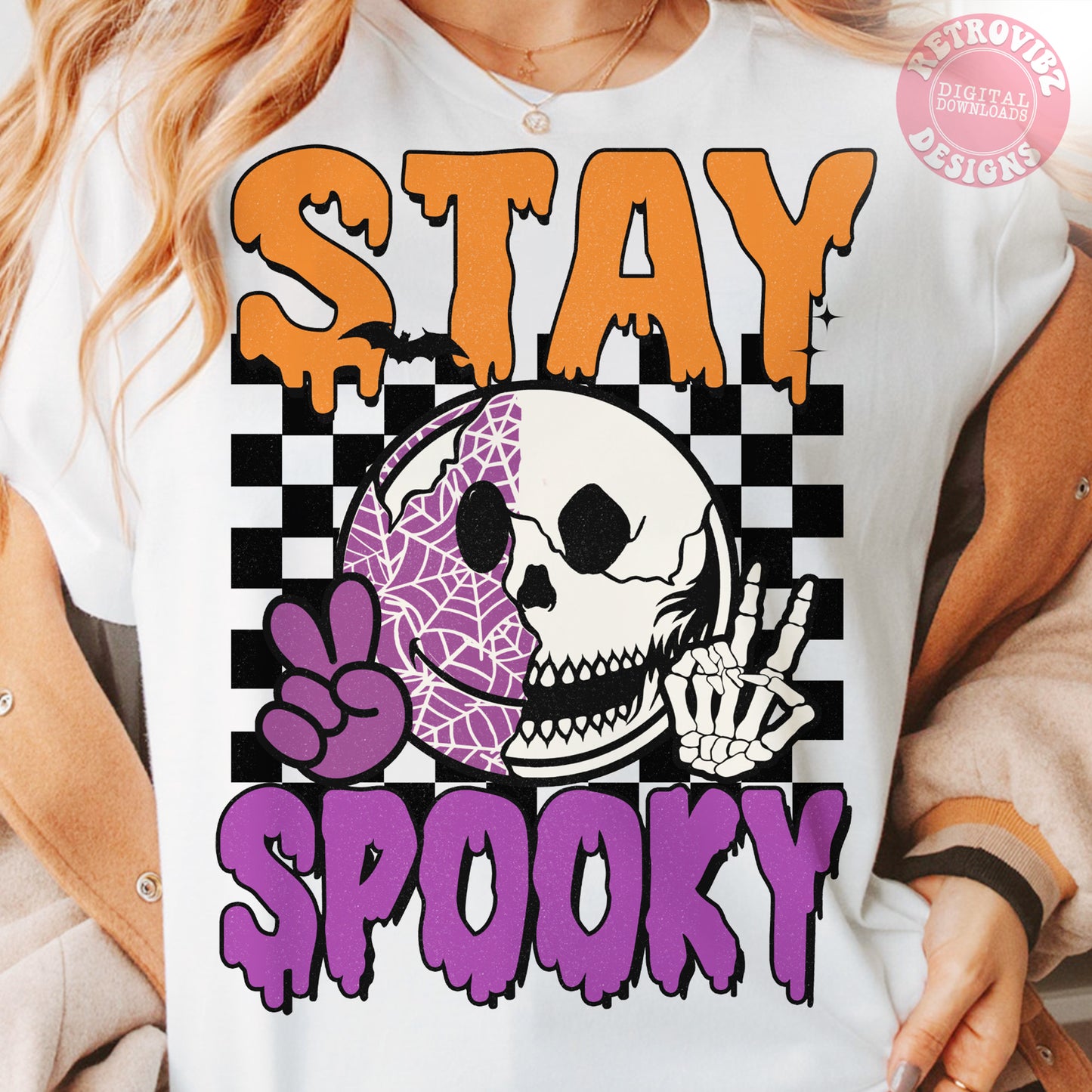 Retro Halloween Bundle PNG, Retro fall SVG, Groovy Halloween Sublimation Designs, Hippie Halloween png, Ghoul T-shirt, pumpkin png