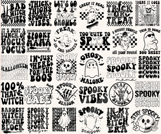 Retro Groovy Halloween SVG Bundle By RetrovibZ