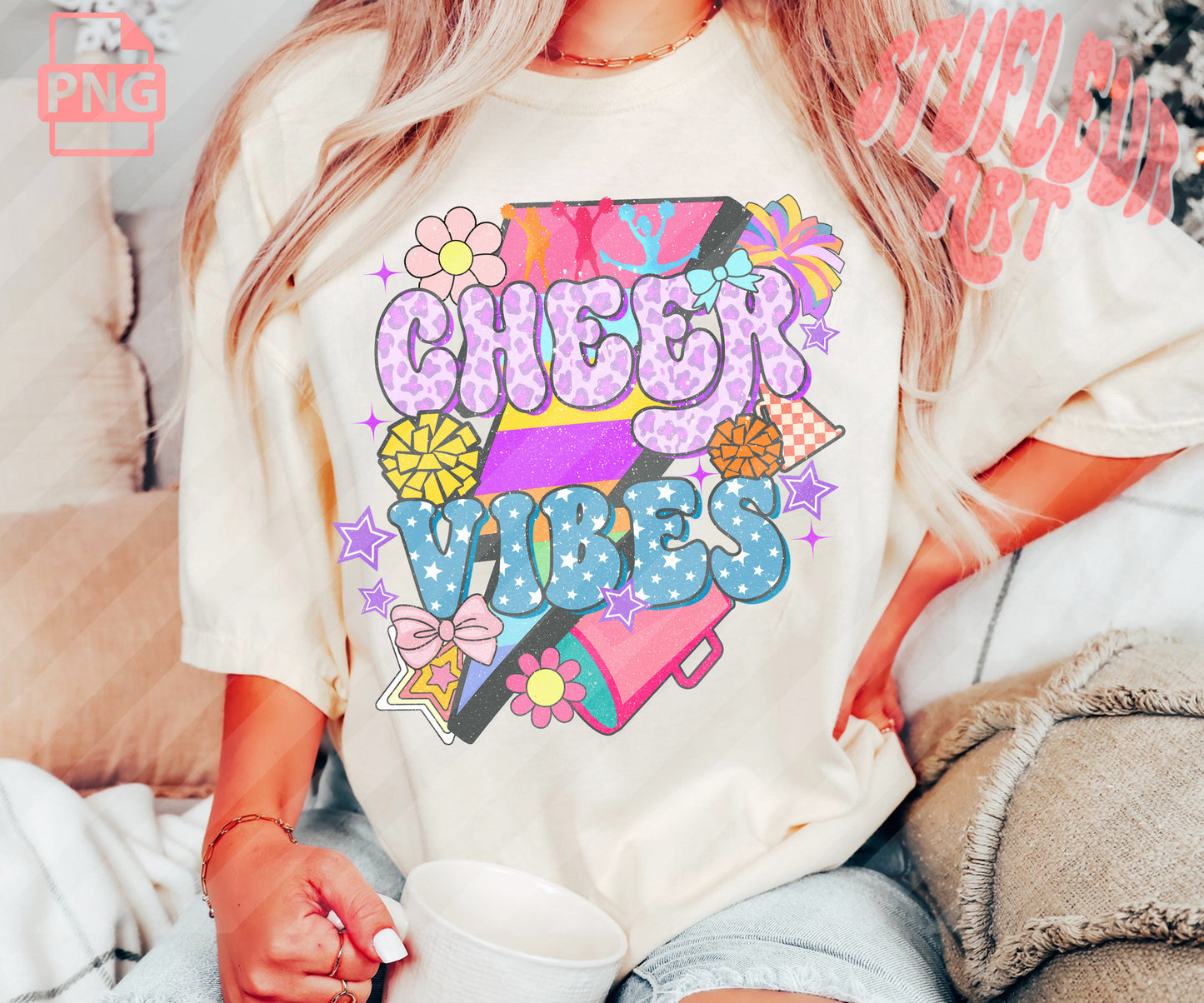 CHEERS SVG PNG Files/ Sublimation Design By RetrovibZ