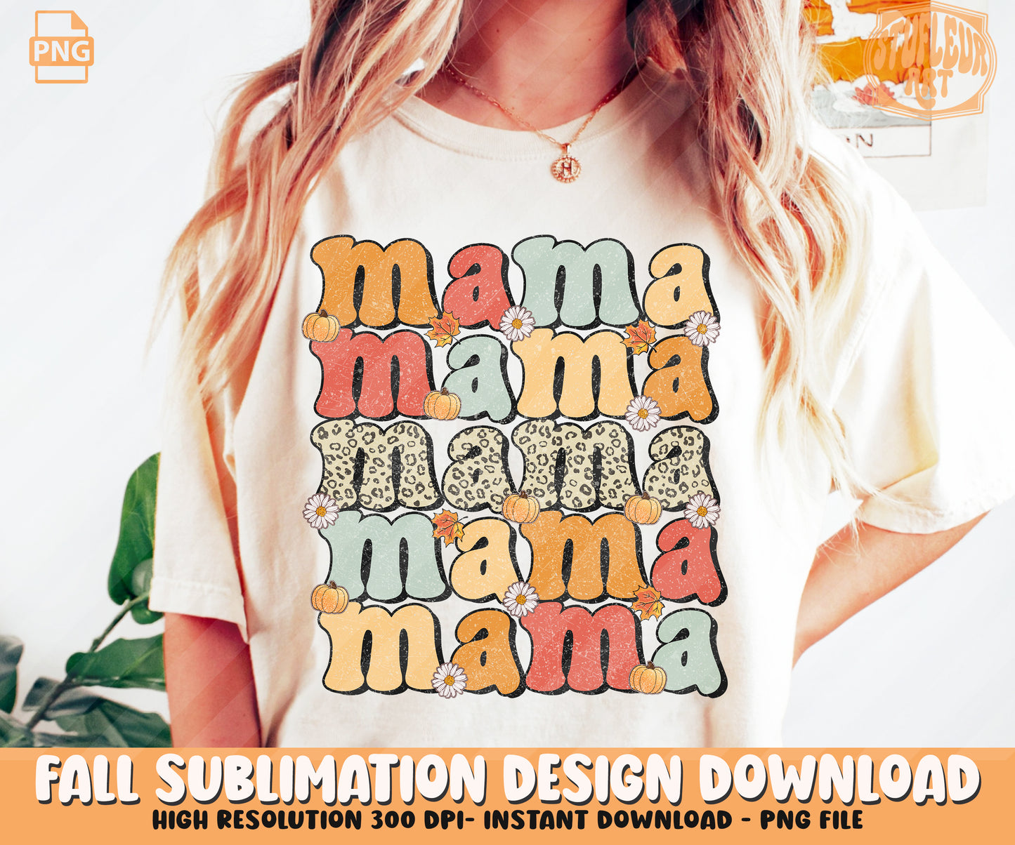 Mama Fall SVG/ PNG, Thanksgiving shirt Design, Autumn Sublimation SVG/PNG by RetroVibz png, Mama png, Retro St patrick png, St. Patty’s Sublimation