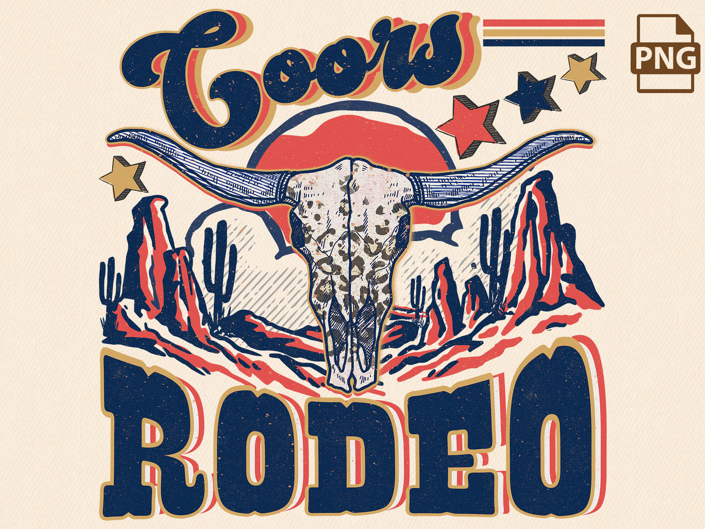 Western Png Coors and Rodeo, Bull Skull Design, Sublimation Western Design Png, Western Rodeo Png, Rodeo Wild West Png, Rodeo Png Clipart