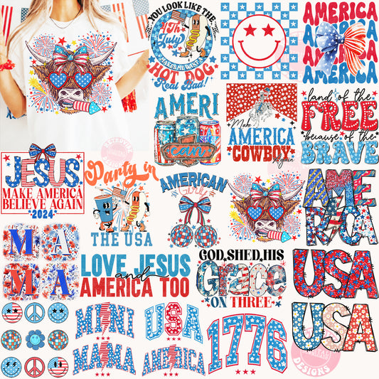 Retro 4th of July SVG Bundle, Independence Day SVG, America svg, USA Flag svg, Patriotic svg, Cut Files Cricut,Silhouette Sublimation, 1776