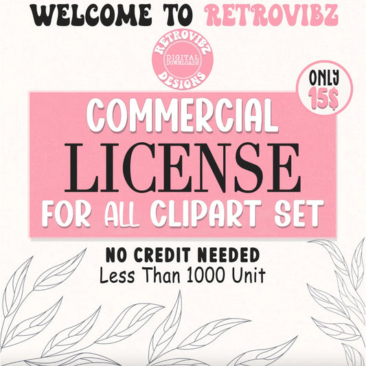 RetroVibz Commerial use license for Our Whole Clipart Files, Retro Mega Bundle Clipart, Groovy Christmas Clipart, Clipart Bundle, Halloween