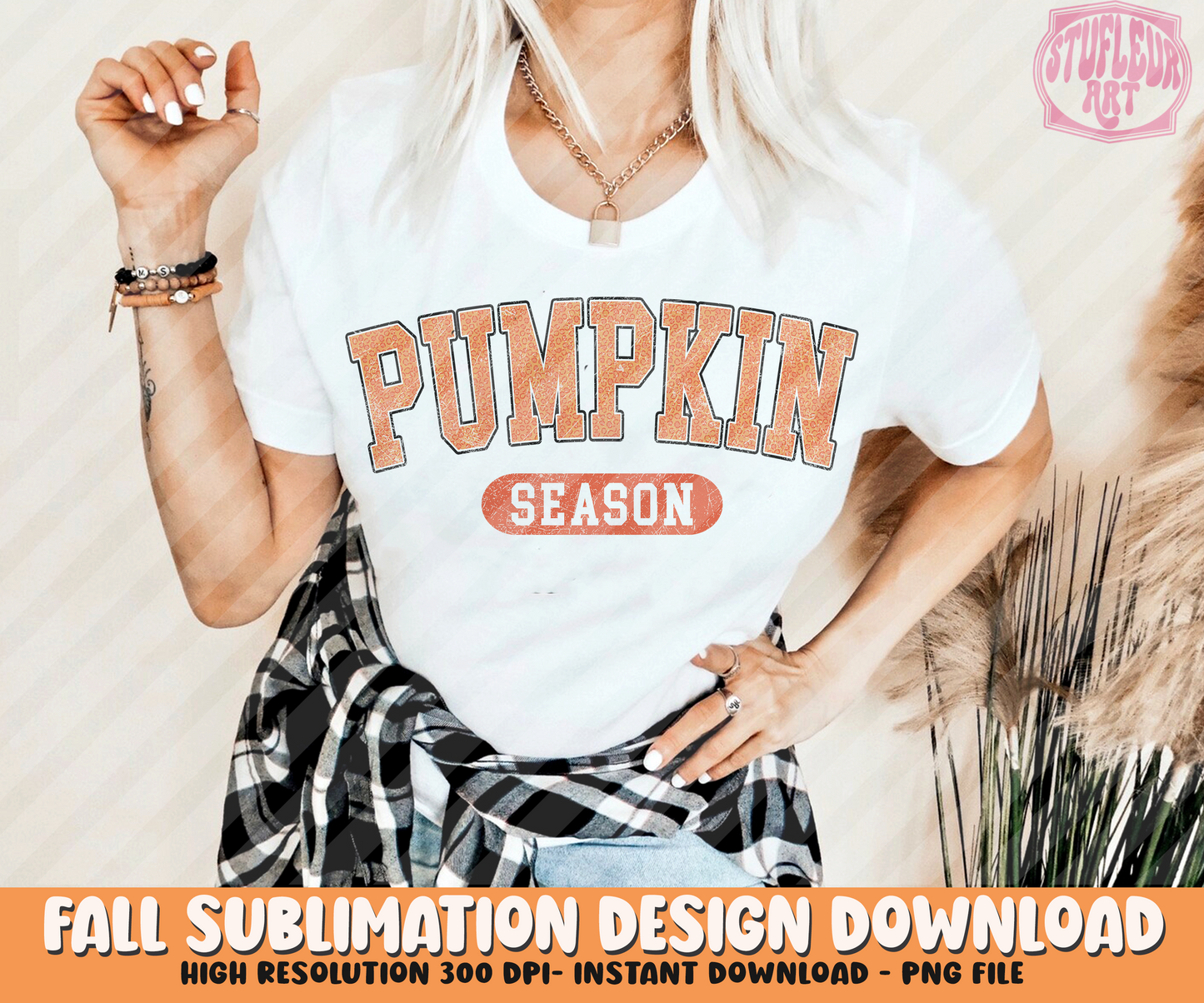 Retro Fall Autumn Sublimation Design PNG BUNDLE by RetrovibZ