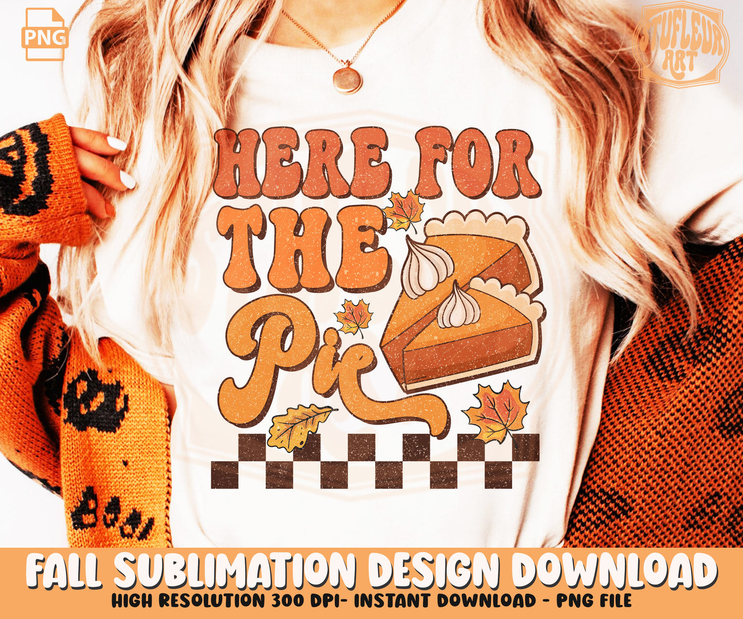 Retro Fall Autumn Sublimation Design PNG BUNDLE by RetrovibZ