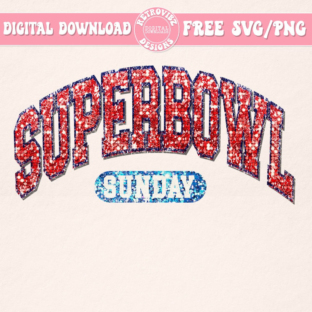 SUPERBOWL SVG/PNG Design for Cricut, Baseball Sublimation Design By RetrovibZ