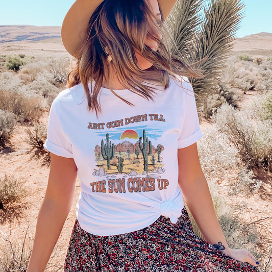 Ain't goin down til the sun comes up PNG, Western Sublimation PNG, Cowboy Cowgirl png, Country Tshirt Design, Howdy png, Rodeo Png, Christian Country Svg png.